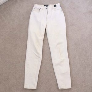 White Versace Straight Leg Jeans W26